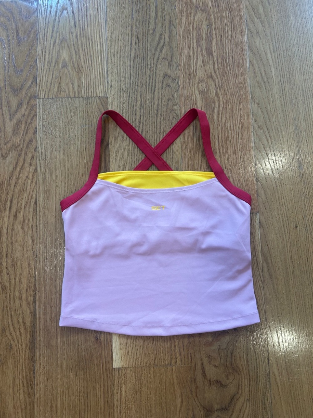 Set Active Luxform Lux Studio Tank Sunrise NWT size large - Picture 4 of 5
